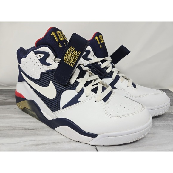 Nike Air Force 180 Dream Team‎ Olympic White Blue 2012 310095-100 Size 11